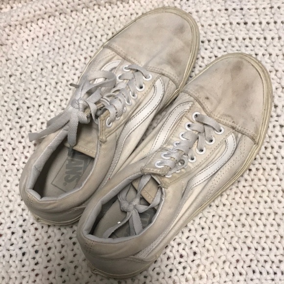 vans old skool dirty white